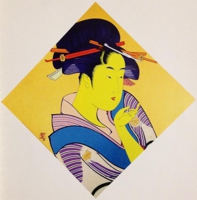北国五色墨-芸妓 2007年64cm×64cm アクリル絵具/キャンバス